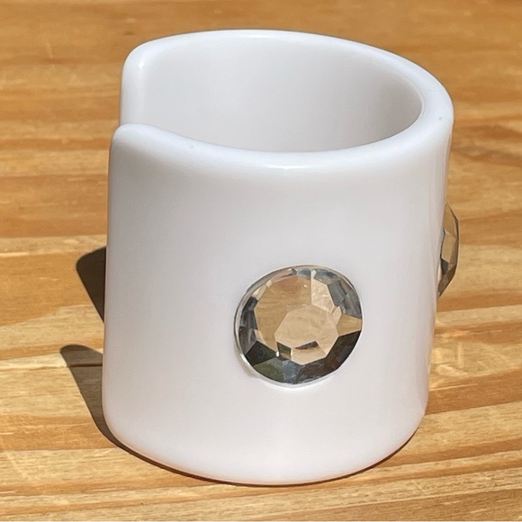 NWOT Gymboree Girls “Greek Isle Style” White Jewel Cuff Bracelet - Picture 5 of 5